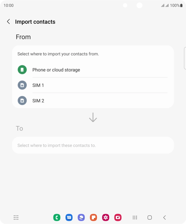 Press the name of the SIM.