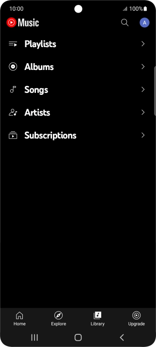Press the required category and go to the required audio file.