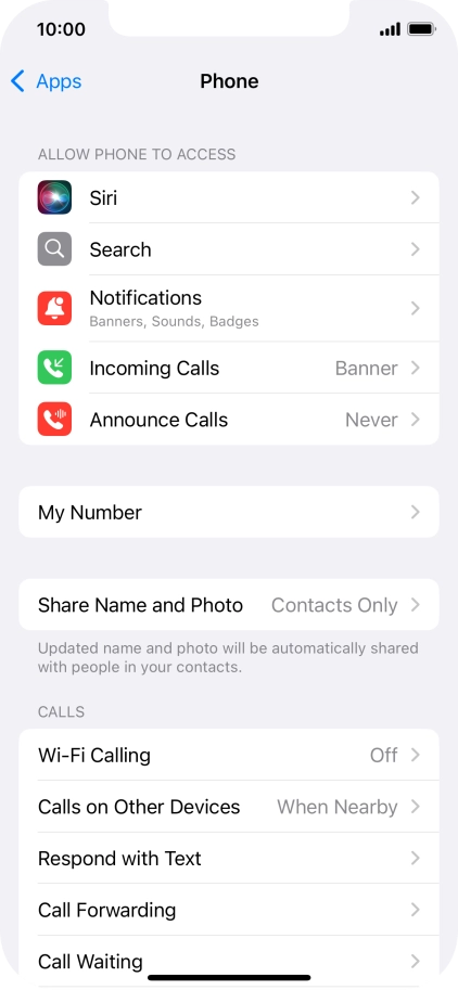 Press Wi-Fi Calling.
