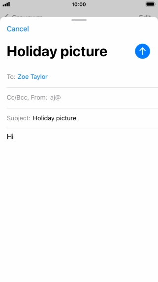 Press and hold the text input field until a pop-up menu is displayed.