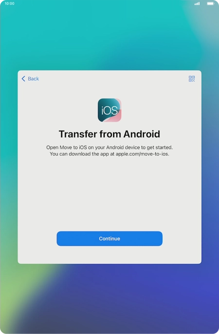 To transfer content to your tablet, you need to install the app 