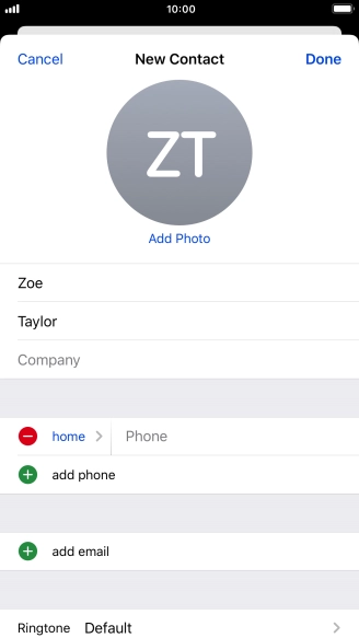 Press Phone and key in the required phone number.
