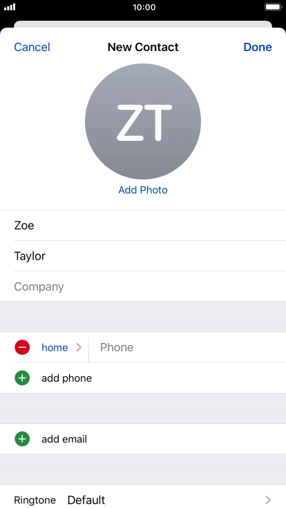 Press Phone and key in the required phone number.