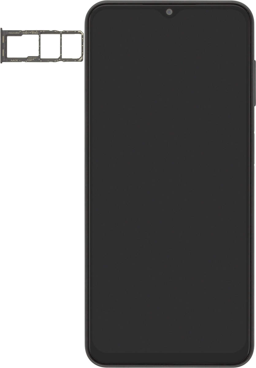 Turn your SIM so the angled corner of the SIM matches the angled corner of the SIM holder and place your SIM in the SIM holder.
