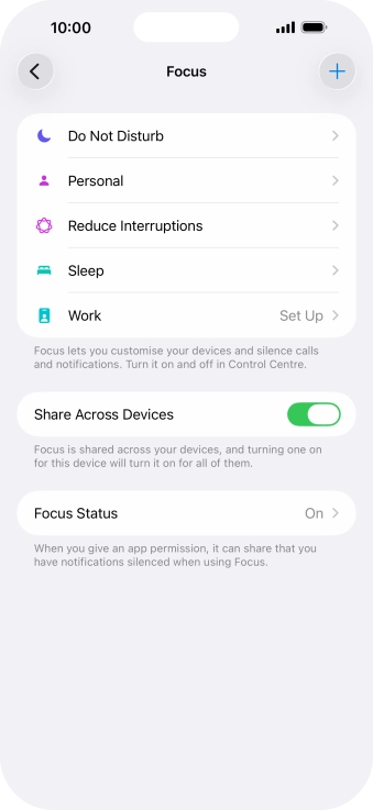 Press Do Not Disturb.