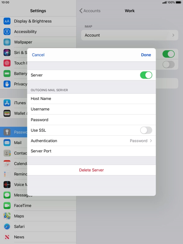 Press Authentication.