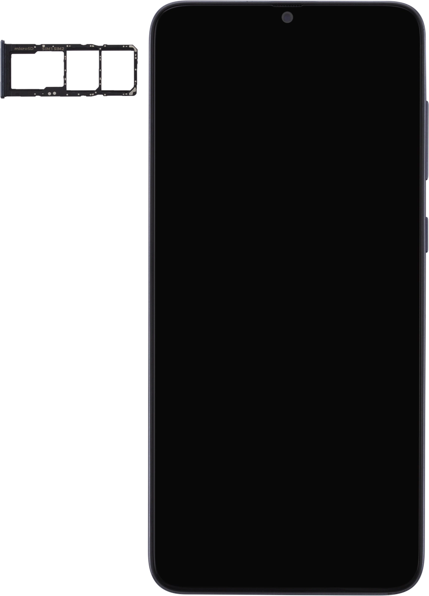 Turn your SIM so the angled corner of the SIM matches the angled corner of the first SIM holder and place your SIM in the SIM holder.