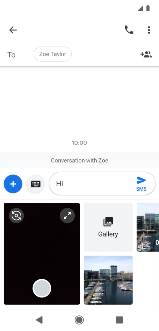 Press Gallery and go to the required folder.