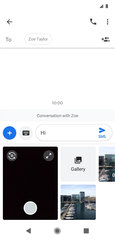 Press Gallery and go to the required folder.