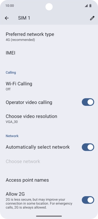 Press Access point names. Press Access point names.