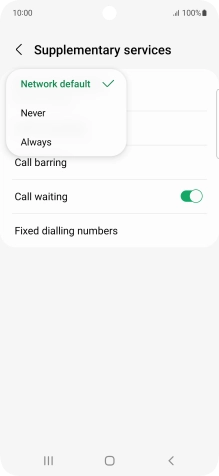 Press Always to turn on caller identification.