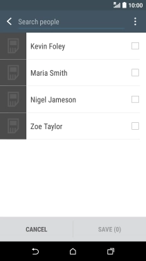 Press the menu icon.