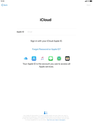 Press the field next to 