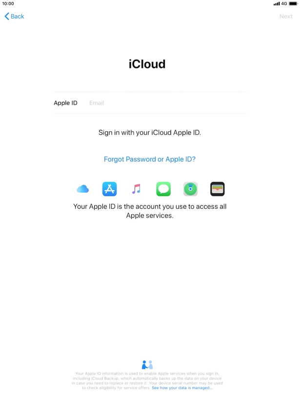 Press the field next to 