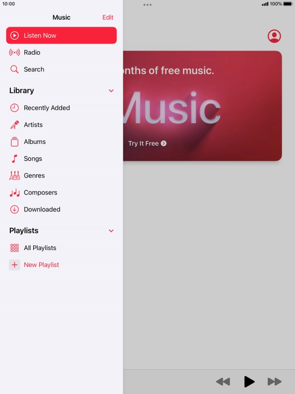 Press New Playlist.