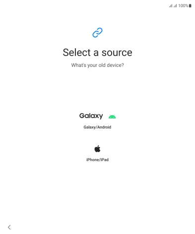 Press the required setting and follow the instructions on the screen to transfer the content from another phone.