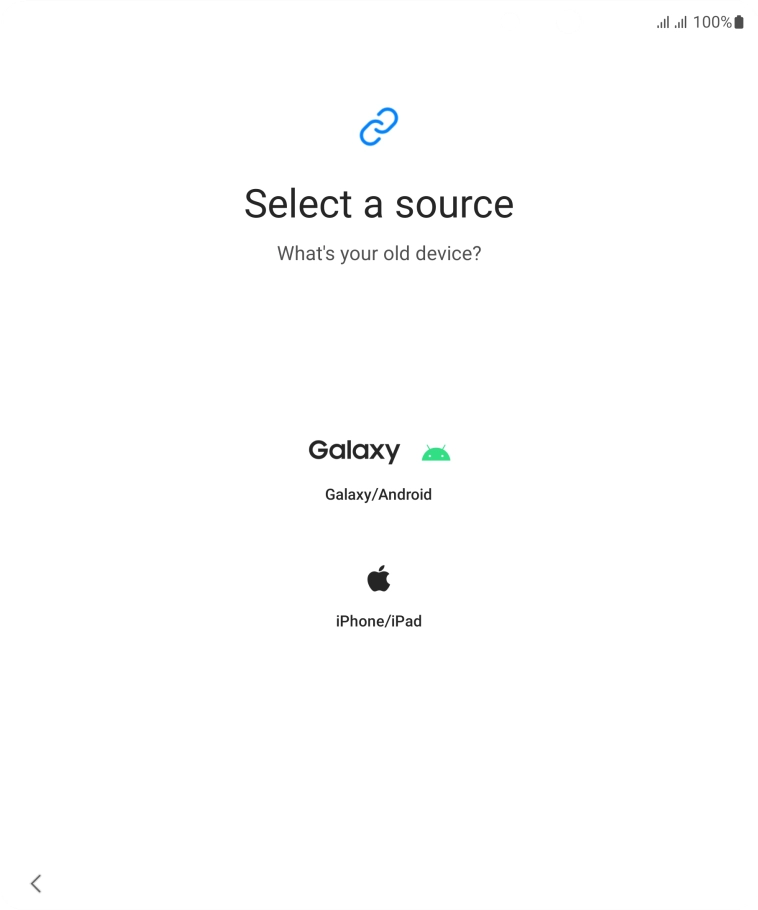 Press the required setting and follow the instructions on the screen to transfer the content from another phone.