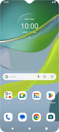 When the battery charging icon is displayed, the battery is charging.