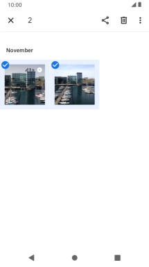 Press the share icon.