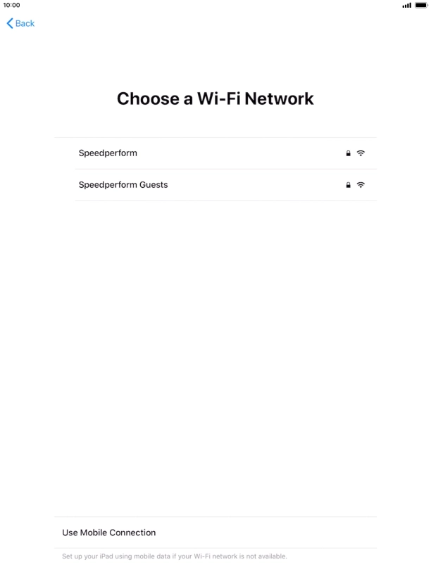 Press the required Wi-Fi network. Press the required Wi-Fi network.