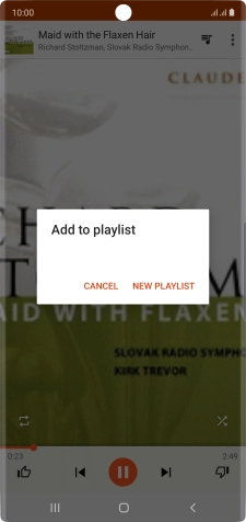Press NEW PLAYLIST.