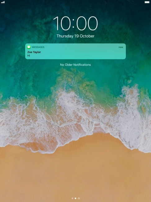 Press the required notification and follow the instructions on the screen to use the selected function.