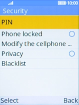 Select Phone locked.