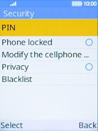 Select Phone locked.