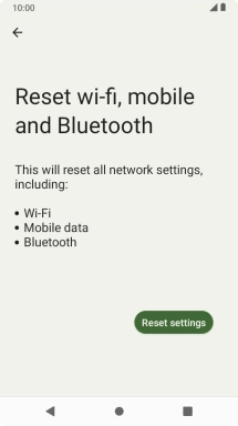 Press Reset settings.