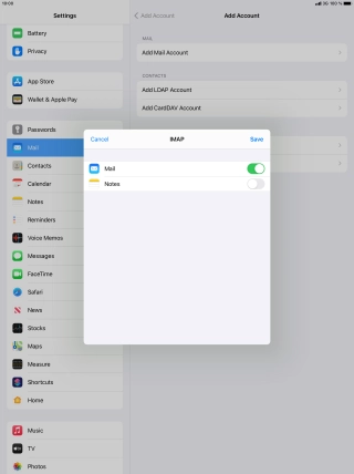 Press Save. Your email account has now been set up. To select more settings for incoming and outgoing server, proceed with the following steps.