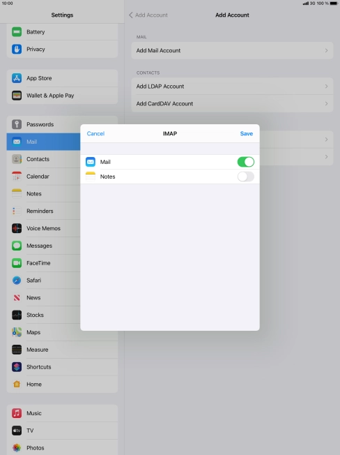 Press Save. Your email account has now been set up. To select more settings for incoming and outgoing server, proceed with the following steps.