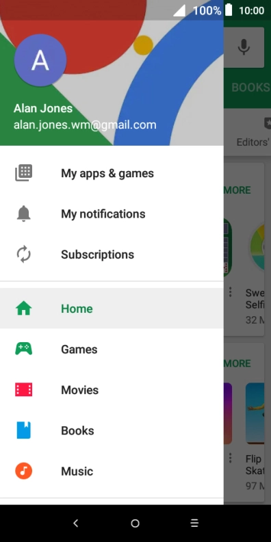Press My apps & games.
