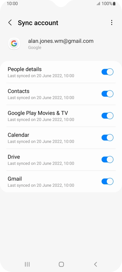 Press the Home key to return to the home screen.