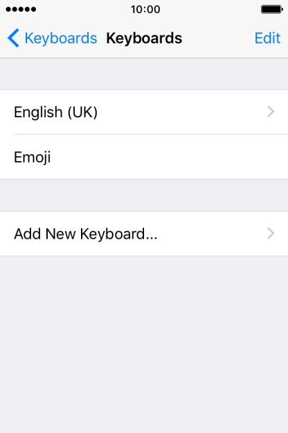 Press Add New Keyboard....