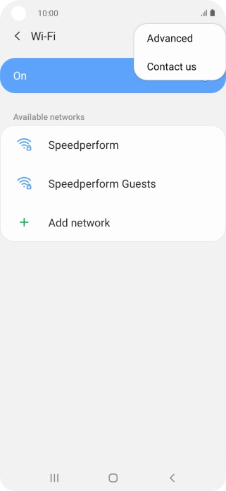 Press Advanced. Press Advanced.