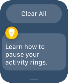Press the required notification to open it.