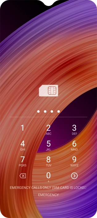 If you're asked to key in your PIN, do so and press arrow right. If you're asked to key in your PIN, do so and press arrow right.