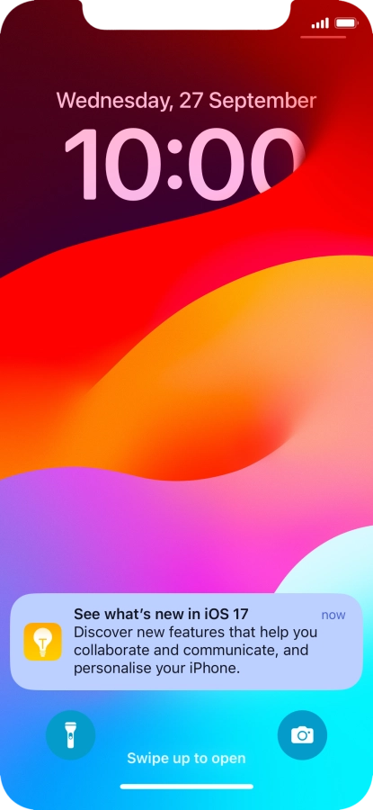 Press the required notification and follow the instructions on the screen to use the selected function.