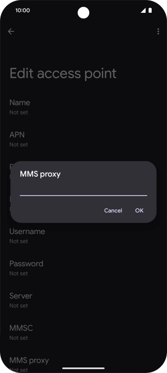 Key in 10.202.002.060 and press OK.