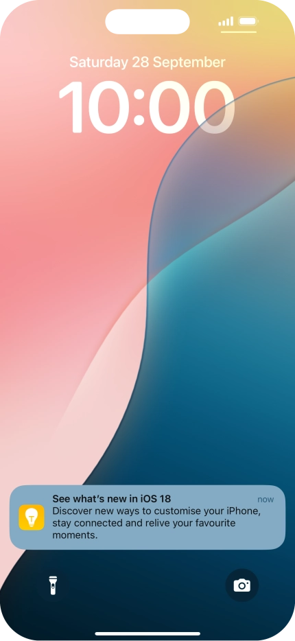 Press the required notification and follow the instructions on the screen to use the selected function.