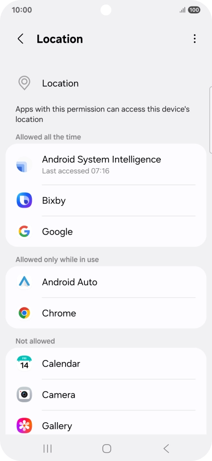 Press the required app. Press the required app.