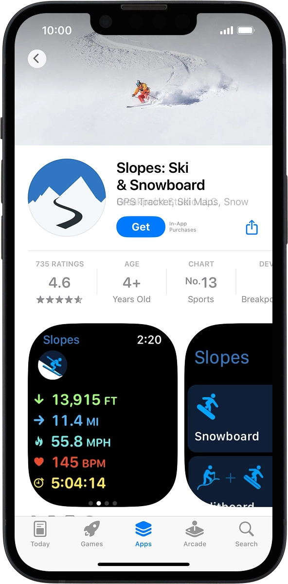 On your phone: Press Get and follow the instructions on the screen to install the app.