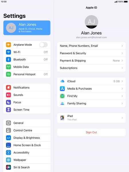 Press the Home key to return to the home screen.