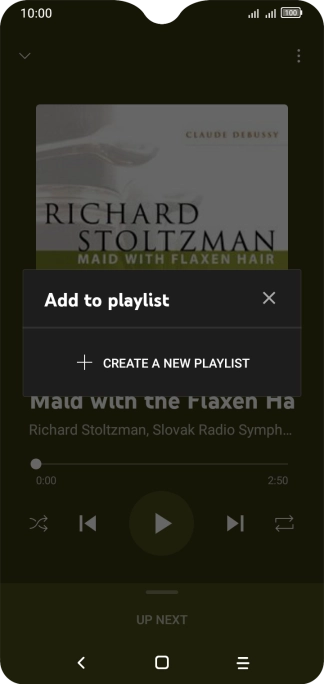 Press CREATE A NEW PLAYLIST.