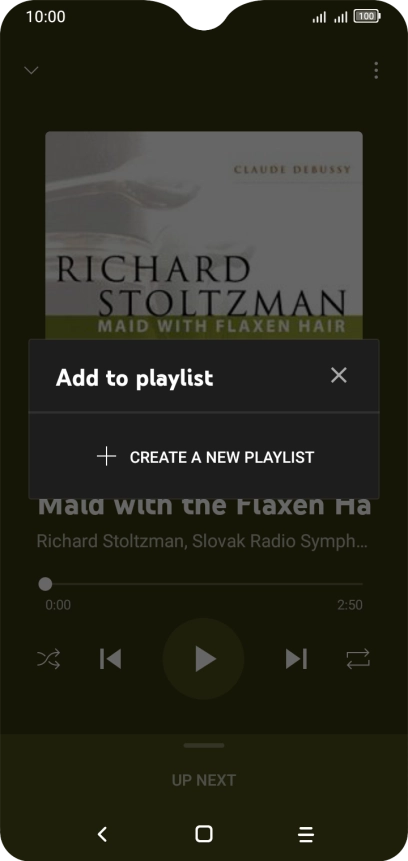 Press CREATE A NEW PLAYLIST.