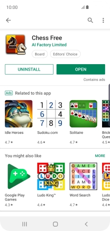 Press the Home key to return to the home screen.