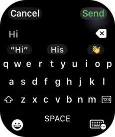 Press the input icon. Press the input icon.
