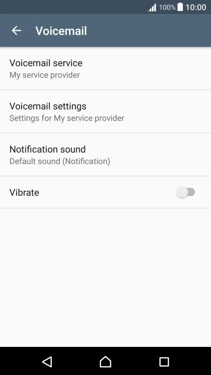 Press Voicemail settings. Press Voicemail settings.