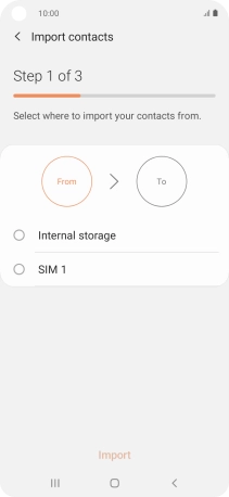 Press the name of the SIM. Press the name of the SIM.