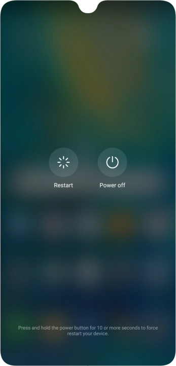 Press Power off.